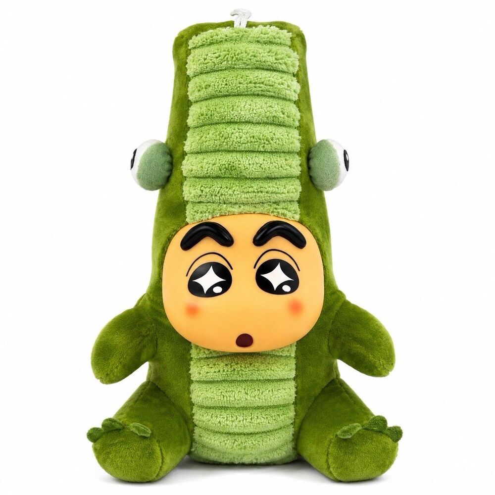 52TOYS Crayon Shin-chan Grow Taller Series Alligator Plush Figure 8.25” Toy